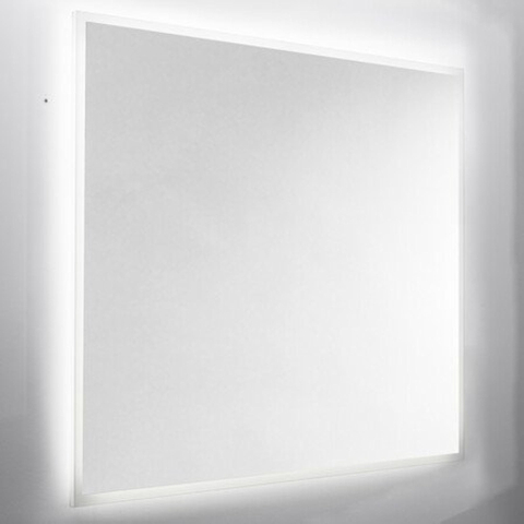 Nemo Spring Destra spiegel - recht - met plexi - 120 x 60cm - gezandstraald - antidamp - 120x60cm rechthoek - LED SW418090