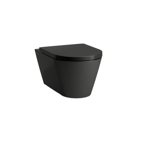 Kartell by Laufen hangtoilet – Rimless – verdekte bevestiging – diepte 54,5 cm – glans zwart SW358277