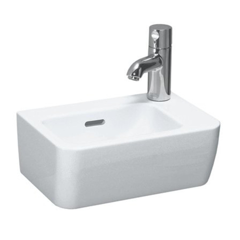 Laufen Pro A lave-mains 36x25x16,5cm 1 trou de robinet à droite avec trop-plein céramique blanc 0081218