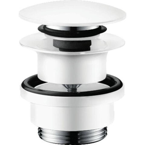 Hansgrohe Afvoerplug - 1 1/4" klikwaste - voor wastafel- en bidetmengkranen - mat wit SW451583