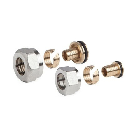 Nemo Skill Systempex Raccord en S freinant pour connexion tuyau PEX M22 16x 20 par lot de 2 pièces SW289180