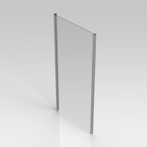 GO by Van Marcke Belo vaste wand 90x190cm 6mm easy clean glas profielen aluminium verchroomd regelbaar 86.5-89cm SW292836