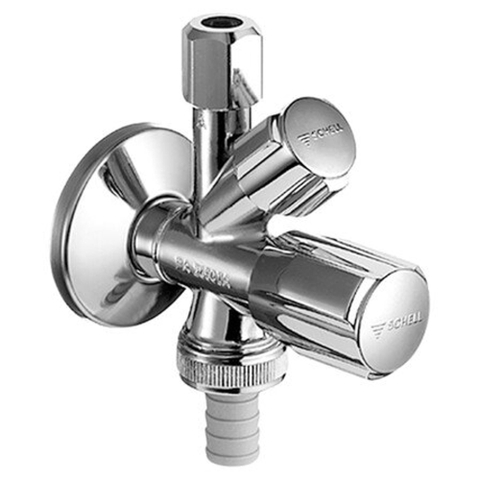 Schell Comfort hoekstopkraan met RV met ASAG 1/2 chroom 0440093