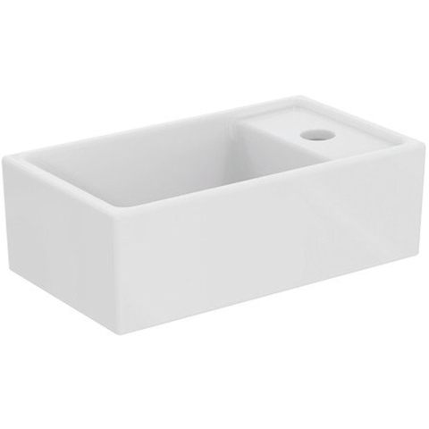 Ideal Standard Tempo lave-mains - 37x21x12cm - trou de robinet à droite - sans bonde - blanc SW420795