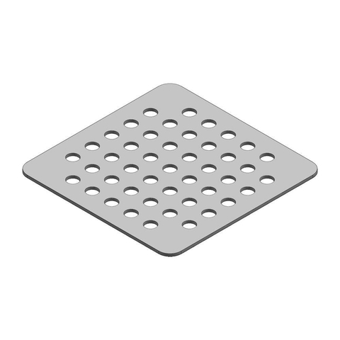 Nemo Stock Collection Taurus afdekplaatje - inox SW403989