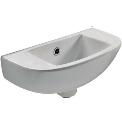 Nemo Spring Misto handwasbakje - 45x21.5cm - porselein - wit - voorgeboord kraangat links of rechts SW285646