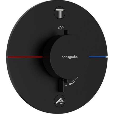 Hansgrohe Showerselect Comfort S thermostatique encastrable - 2 fonctions - mat noir SW918037
