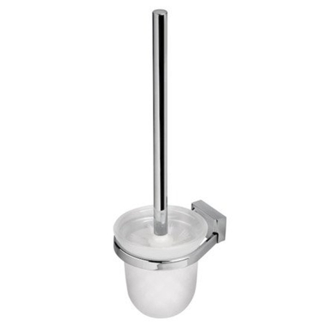 Geesa Hotel Brosse de toilette avec support Chrome (tête de brosse blanche) 0650184