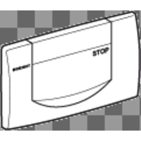 Geberit 200F bedieningplaat met frontbediening voor toilet 34x18.5cm wit GA54264