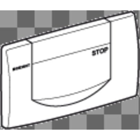 Geberit Jazzline 200F bedieningplaat - met frontbediening - voor toilet - 34x18.5cm - wit GA54264