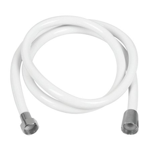 Go by Van Marcke flexible plastique 200 cm blanc écrous chromés SW293212