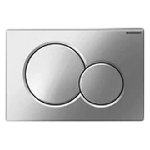 Geberit Sigma01 bedieningsplaat - 2-toets spoeling - ronde knoppen - mat chroom gelakt - mat chroom SW420175