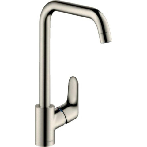 Hansgrohe Focus m41 E2 keukenkraan - met hoge - draaibare uitloop instelbaar - 110 - 150 en 360 - rvs look 0605550