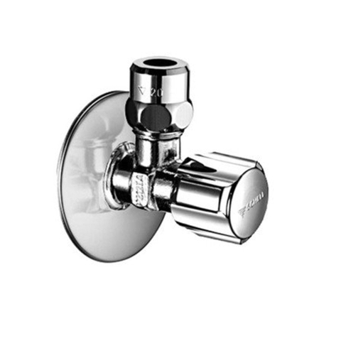 Schell vanne de régulation d'angle version courte avec poignée confort avec fermeture automatique filetage asag easy rosette d 54 mm accouplement à pince conique en laiton avec compensation de longueur chrome dn 10 g 38m x dn 10 g 38m SW356403