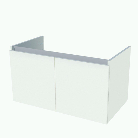 Nemo Start Tempus onderbouwkast - 90x50x49.5cm - 2 deuren - greeploos - wit SW288779