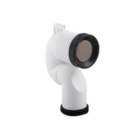 Villeroy & Boch Toebehoren vario afvoerBocht verticaal - 160 - 250mm - glans wit 0102221
