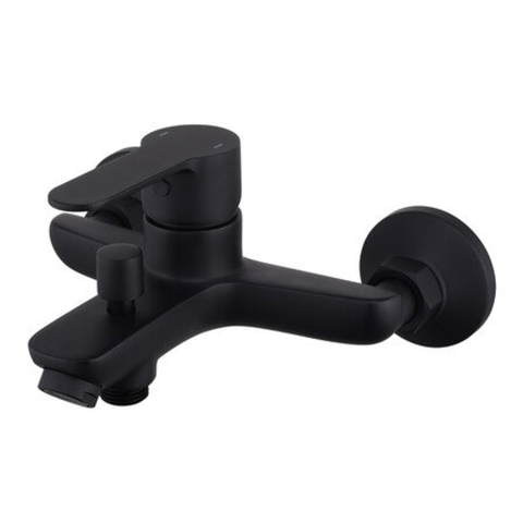 GO by Van Marcke Robinet de baignoire - 17,6cm - apparent - mitigeur - laiton noir mat SW862994