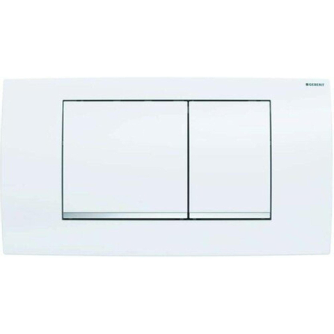 Geberit Twinline bedieningplaat 2-toets spoeling frontbediening - voor toilet - 34x18.5cm - dualflush - wit SW242690