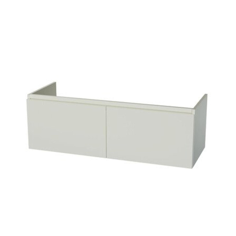 Nemo Start Stella onderbouwkast - 120x40x49.5cm - 2 deuren - greeploos - wit SW282046