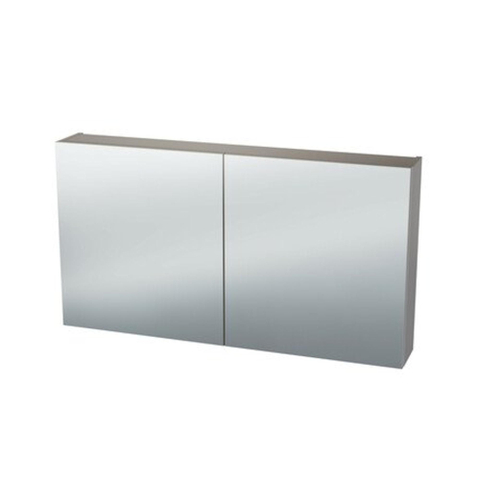 Nemo Spring Nebulo spiegelkast - 100x65x17.8cm - 2 deuren - glazen leggers - met stopcontact - zonder schakelaar - Cashmere SW637042