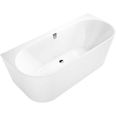 Villeroy & Boch Oberon 2.0 Oberon - 2.0 back to wall bad duo - 1800x800mm Quaryl middenafvoer - inclusief - glans wit SW209464
