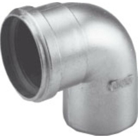 Burgerhout BM FIX Coude d'évacuation en aluminium à paroi épaisse 45 degrés 80mm 1400525