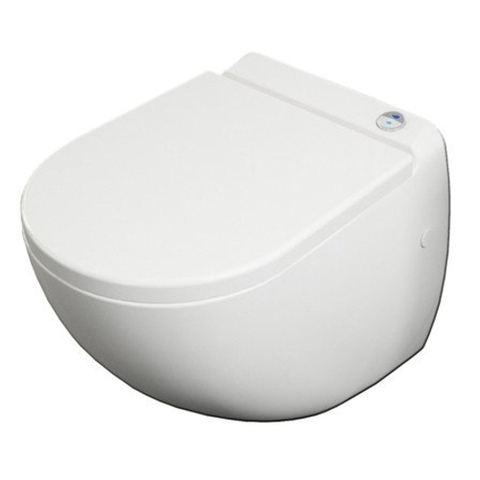 GO by Van Marcke hangtoilet – met geïntegreerde vermaler – spoeling 2/4 liter – met zitting – glans wit SW399450