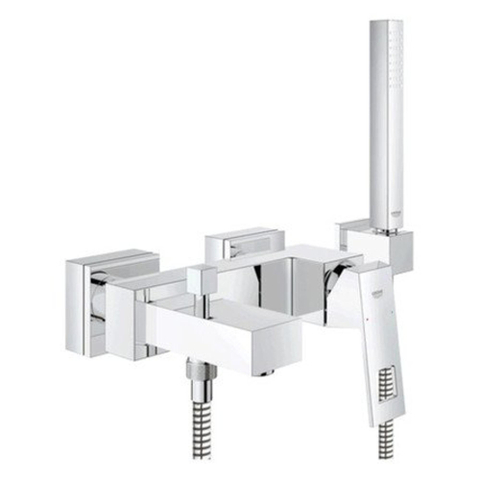 Grohe Eurocube Badkraan - met omstel - met koppelingen - met garnituur - chroom 0442112