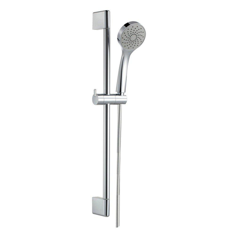 Nemo Start Lugo douchestangset - compleet - 650mm - met bevestigingen - gladde kunststofflexibel - 1 jet - glijstuk SW291658