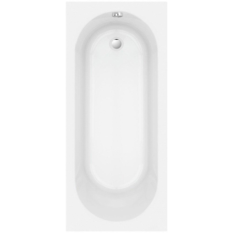 Nemo Spring Nantes baignoire encastrée mono vidage D52 170x75x40cm 185L avec jeu de pieds acrylique blanc SW294870