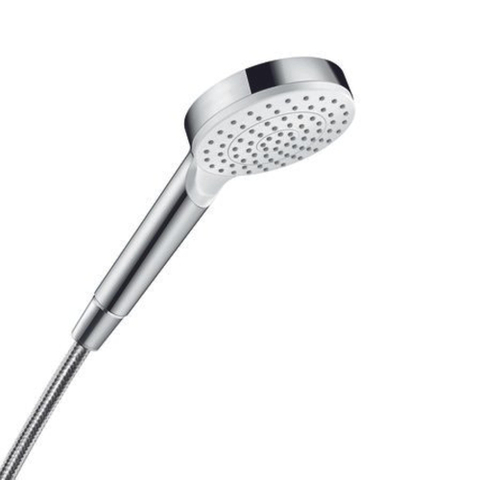 Hansgrohe Crometta douchette - 10cm - rond - 1 jet - blanc/chromé SW73230