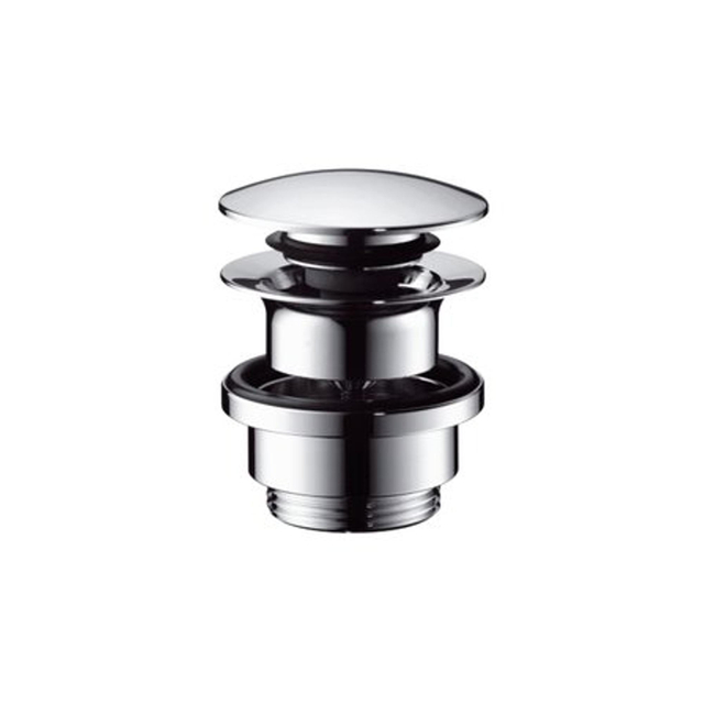 Hansgrohe afvoerplug 1 1/4 klikwaste voor wastafel- en bidetmengkranen messing verchroomd 51300800