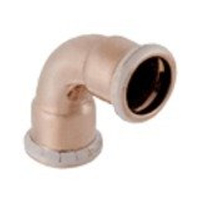 Geberit Mapress persfitting koper water bocht 90 FF 42 60107