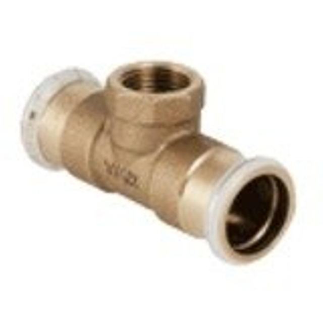 Geberit Mapress persfitting koper water Tstuk met binnendraad 2212F22 61357