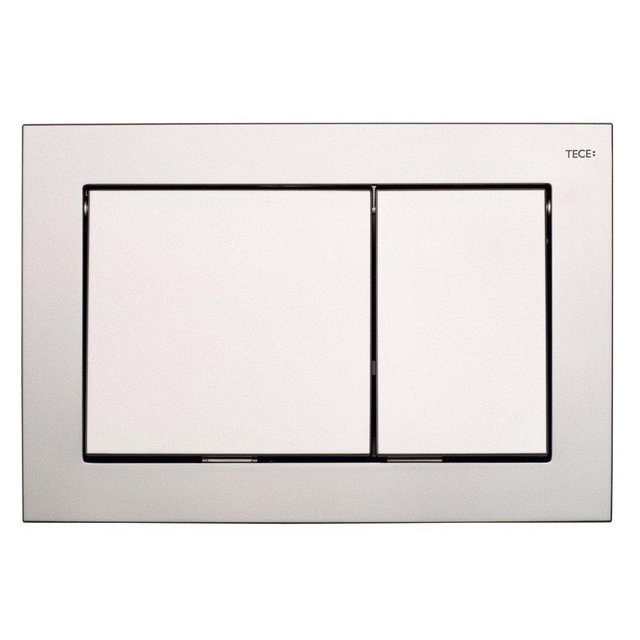 Tece Base bedieningsplaat voor duospoeltechniek kunststof mat chroom 9.240.702