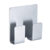Zack Appeso double patère porte-serviettes H5.8cm L5.5cm autocollante inox mat satiné SW23588