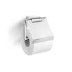 Zack Atore Porte-papier toilette avec couvercle 12.4x12.4x5.4cm chrome brillant SW223240