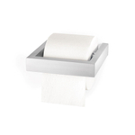 Zack LINEA Porte-rouleau de papier toilette - 15cm - inox brossé mat SW23663