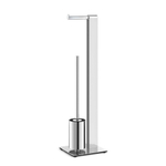 Zack Atore serviteur WC 18x72,6x20cm acier inoxydable chrome brillant SW223242