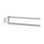 Zack Atore Porte-serviettes - 46cm - double - pivotant - inox SW223249
