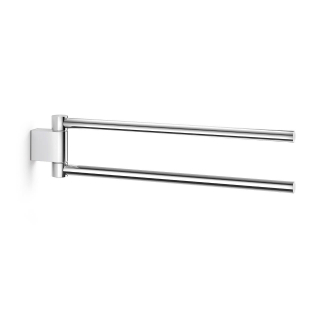 Zack Atore Porte-serviettes - 46cm - double - pivotant - inox