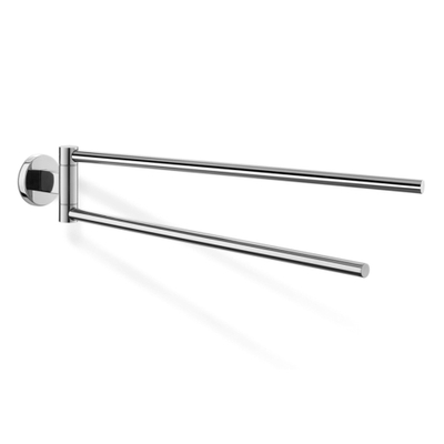 Zack SCALA Handdoekhouder - 47cm - dubbel - draaibaar - hoogglans RVS