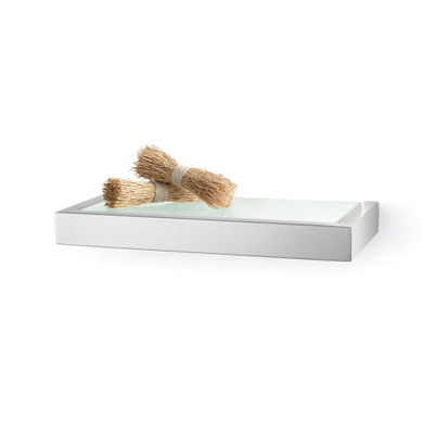 Zack LINEA Planchet - 27x13x3cm - mat glas - mat geborsteld RVS