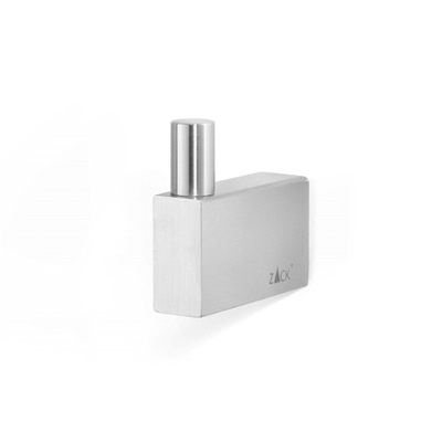 Zack LINEA Patère - 5x5x1cm - simple - inox mat brossé