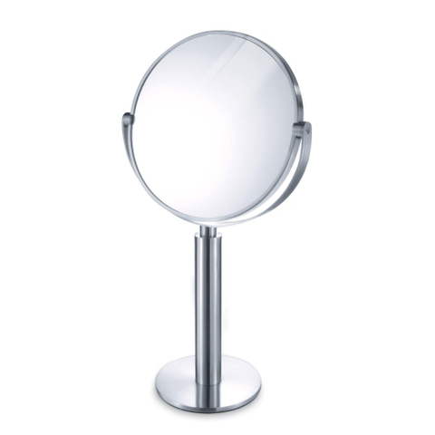 Zack Felice miroir grossissant – rond – 21,4 x 23,5 cm – grossissement 3x – Inox mat SW23581