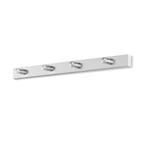 Zack Accolo Porte-manteau 40x3x4cm Acier inoxydable mat satiné SW23688